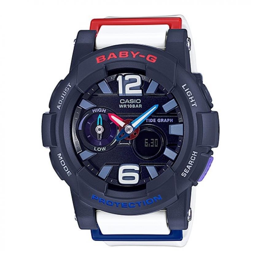 Casio Baby-G นาฬิกาข้อมือ สายเรซิ่น รุ่น BGA-180-2B2 Casio Baby-G นาฬิกาข้อมือ สายเรซิ่น รุ่น BGA-180-2B2
