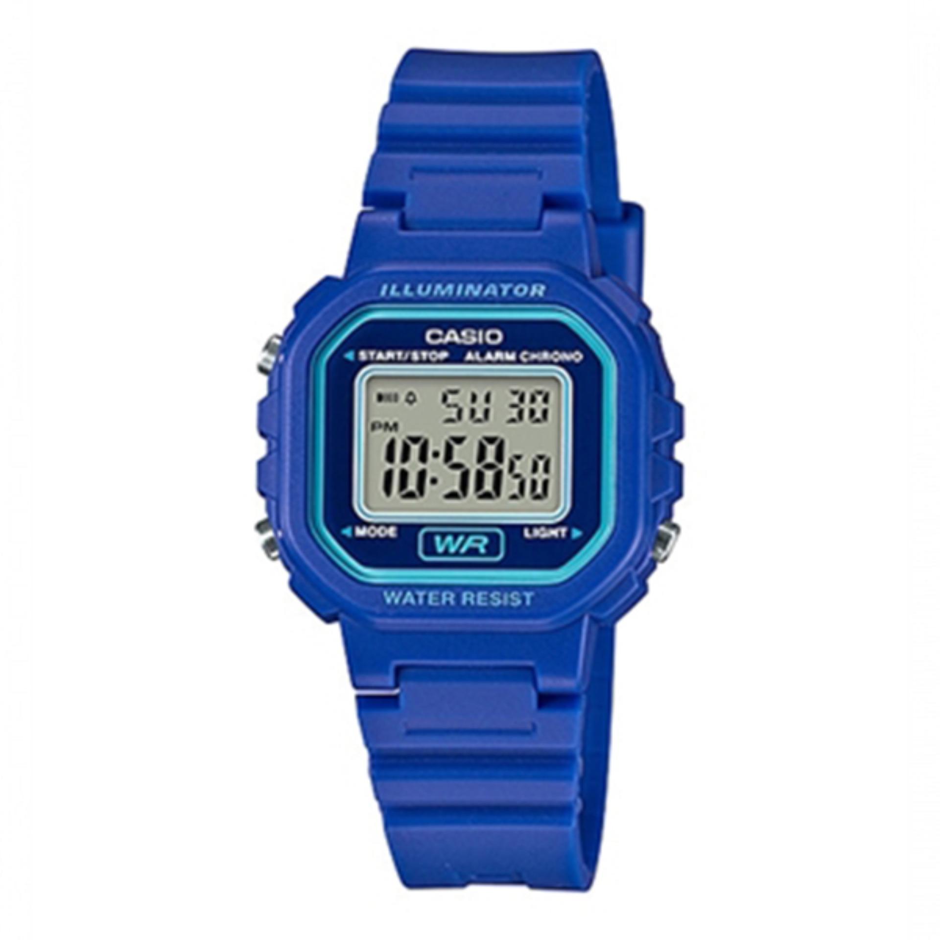 Casio Digital นาฬิกาข้อมือผู้ชาย/ผู้หญิง สายยางเรซิ่น รุ่น LA-20WH