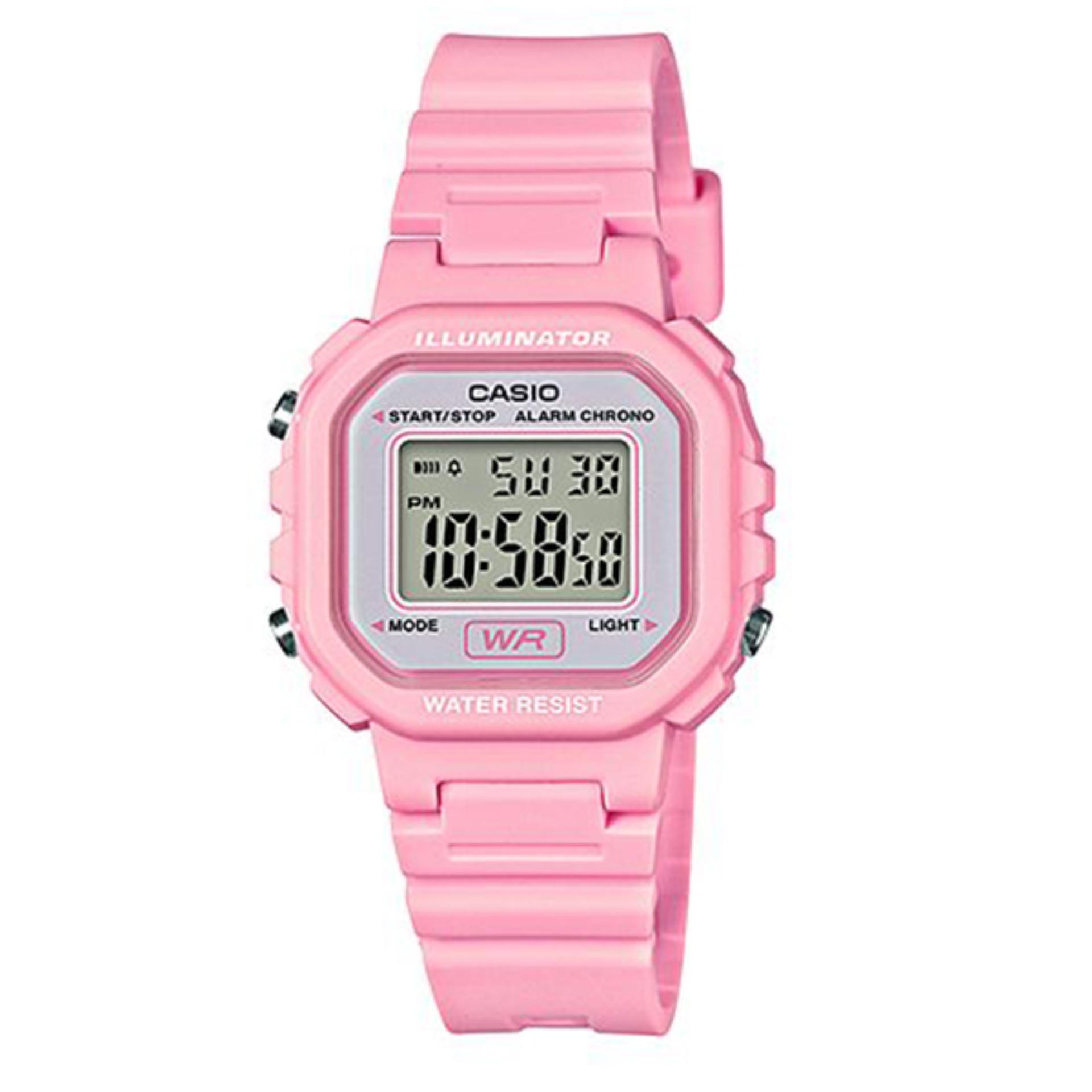 Casio Digital นาฬิกาข้อมือผู้ชาย/ผู้หญิง สายยางเรซิ่น รุ่น LA-20WH