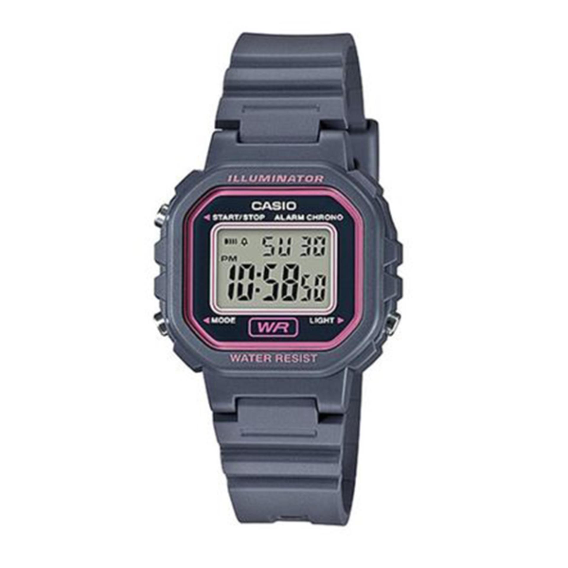 Casio Digital นาฬิกาข้อมือผู้ชาย/ผู้หญิง สายยางเรซิ่น รุ่น LA-20WH