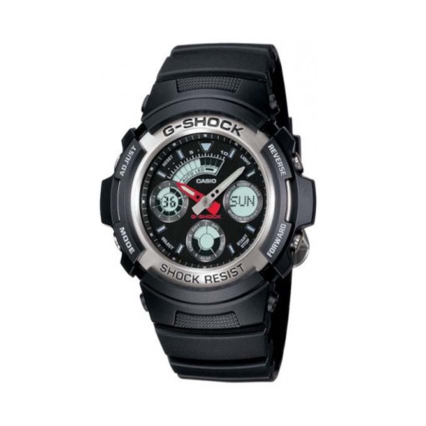 Casio G-Shock นาฬิกาข้อมือผู้ชาย รุ่น AW-590-1ADR (สีดำ)