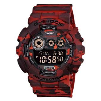 Casio G-Shock นาฬิกาข้อมือผู้ชาย สายเรซิ่น รุ่น GD-120CM-4A - สีแดง Casio G-Shock นาฬิกาข้อมือผู้ชาย สายเรซิ่น รุ่น GD-120CM-4A - สีแดง