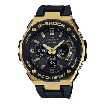Casio G-Shock นาฬิกาข้อมือผู้ชาย สายเรซิ่น รุ่น GST-S100G-1A - สีดำ/ทอง