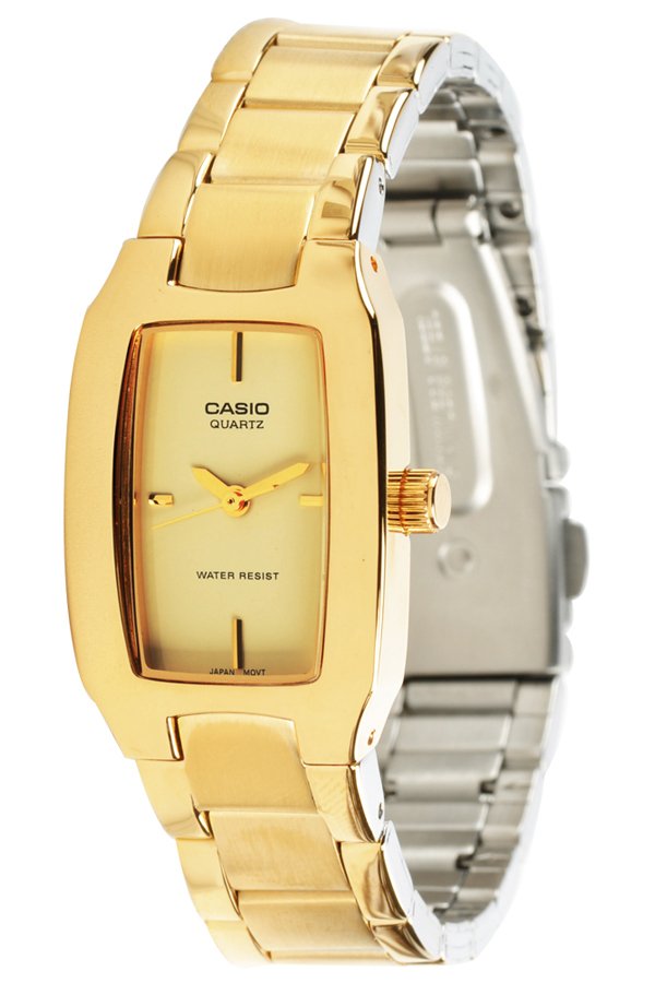 Casio นาฬิกาข้อมือผู้หญิง สายแสตนเลส รุ่น LTP-1165N-9 - สีทอง