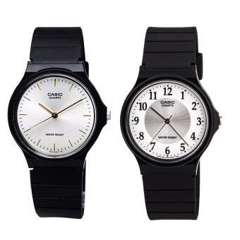 Casio นาฬิกาข้อมือผู้ชาย สีดำ สายเรซิ่น รุ่น MQ-24-7B3 และ MQ-24-7E2 แพ็คคู่ Casio นาฬิกาข้อมือผู้ชาย สีดำ สายเรซิ่น รุ่น MQ-24-7B3 และ MQ-24-7E2 แพ็คคู่