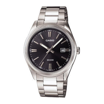 Casio นาฬิกาข้อมือผู้ชาย สีเงิน สายสเเตนเลส รุ่น Standard Gent MTP-1302D-1A1VDF