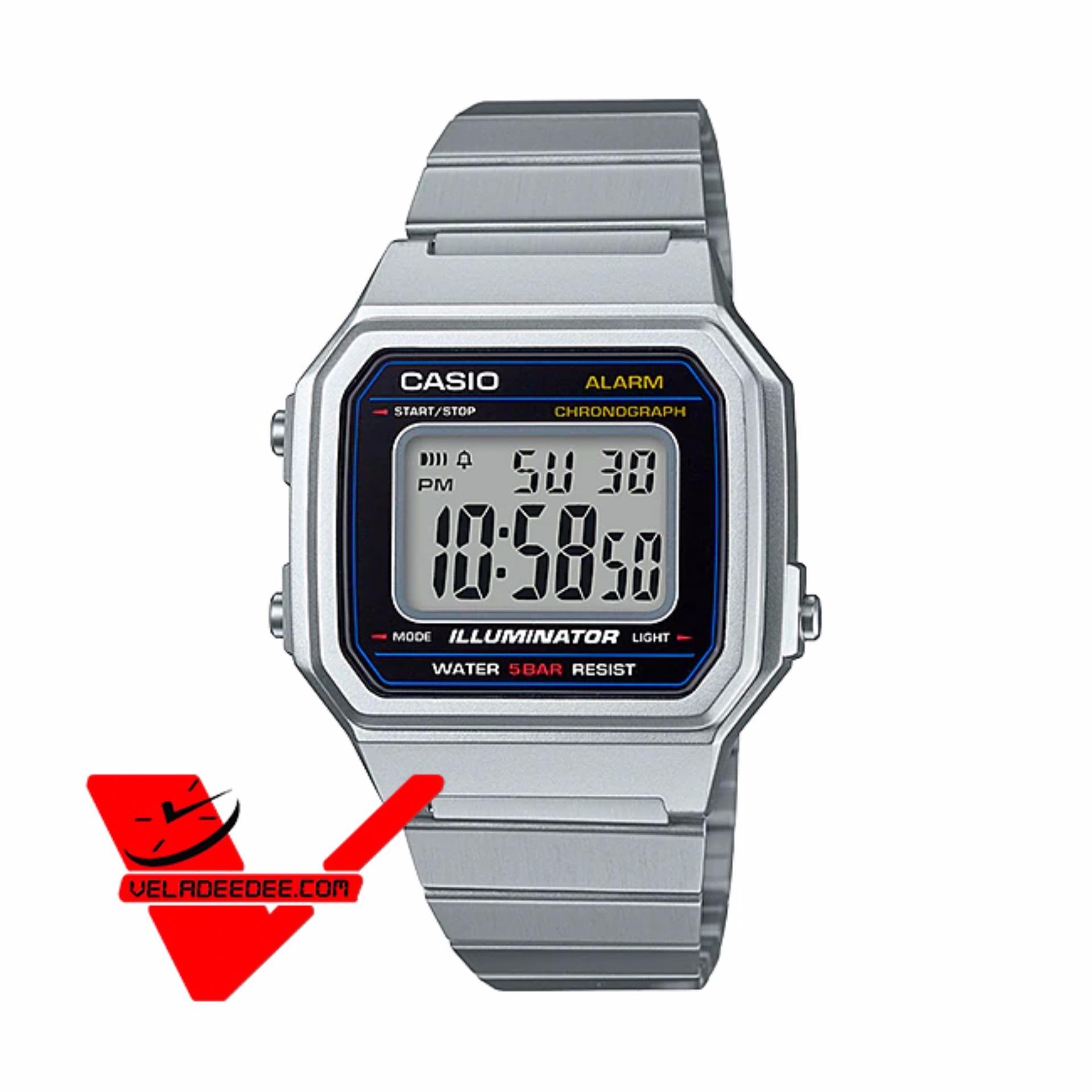 Veladeedee Casio (ประกัน CMG ศูนย์เซ็นทรัล1ปี) Standard Digital นาฬิกาข้อมือ สายสแตนเลส รุ่น B650WD-1ADF Veladeedee Casio (ประกัน CMG ศูนย์เซ็นทรัล1ปี) Standard Digital นาฬิกาข้อมือ สายสแตนเลส รุ่น B650WD-1ADF