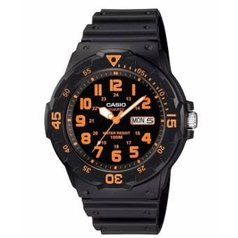 Casio Standard นาฬิกาข้อมือผู้ชาย สายเรซิ่น สีดำ รุ่น MRW-200H-4BVDF Casio Standard นาฬิกาข้อมือผู้ชาย สายเรซิ่น สีดำ รุ่น MRW-200H-4BVDF