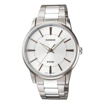 Casio Standard นาฬิกาข้อมือ รุ่น MTP-1303D-7A - Silver/White Casio Standard นาฬิกาข้อมือ รุ่น MTP-1303D-7A - Silver/White