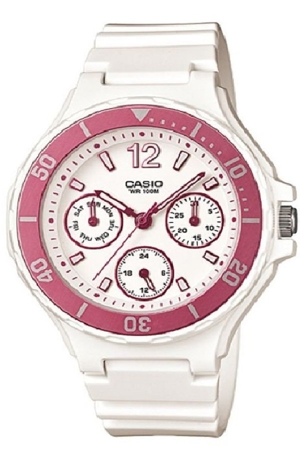 CASIO Standdard นาฬิกาผู้หญิง สายเรซิ่น รุ่น LRW-250H-4AV - สีขาว CASIO Standdard นาฬิกาผู้หญิง สายเรซิ่น รุ่น LRW-250H-4AV - สีขาว