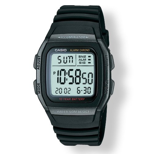 Casio นาฬิกาข้อมือ รุ่น W-96H-2AV ของแท้ ประกันศูนย์ 1 ปี - สีฟ้า