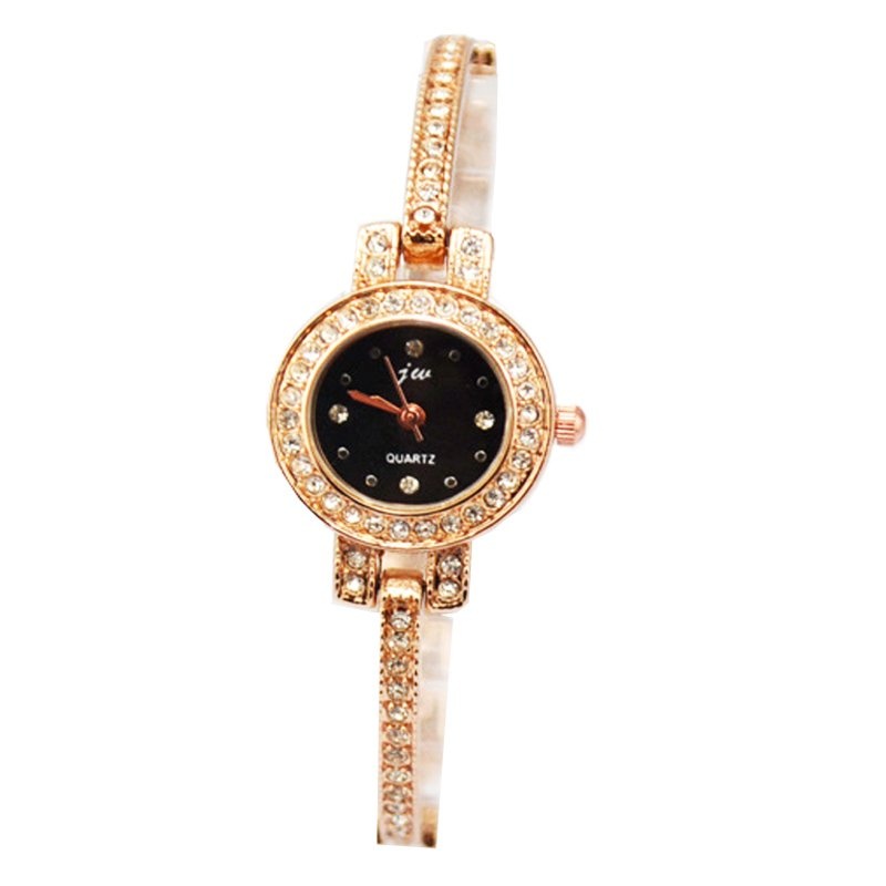 Coco King girl Lady Watch นาฬิกาหน้าปัดกลมล้อมเพชร Rose Gold /Black 1170 Coco King girl Lady Watch นาฬิกาหน้าปัดกลมล้อมเพชร Rose Gold /Black 1170