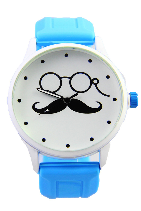 DM Jester Watch นาฬิกาข้อมือผู้หญิง สีฟ้าอ่อน สายลิโคน