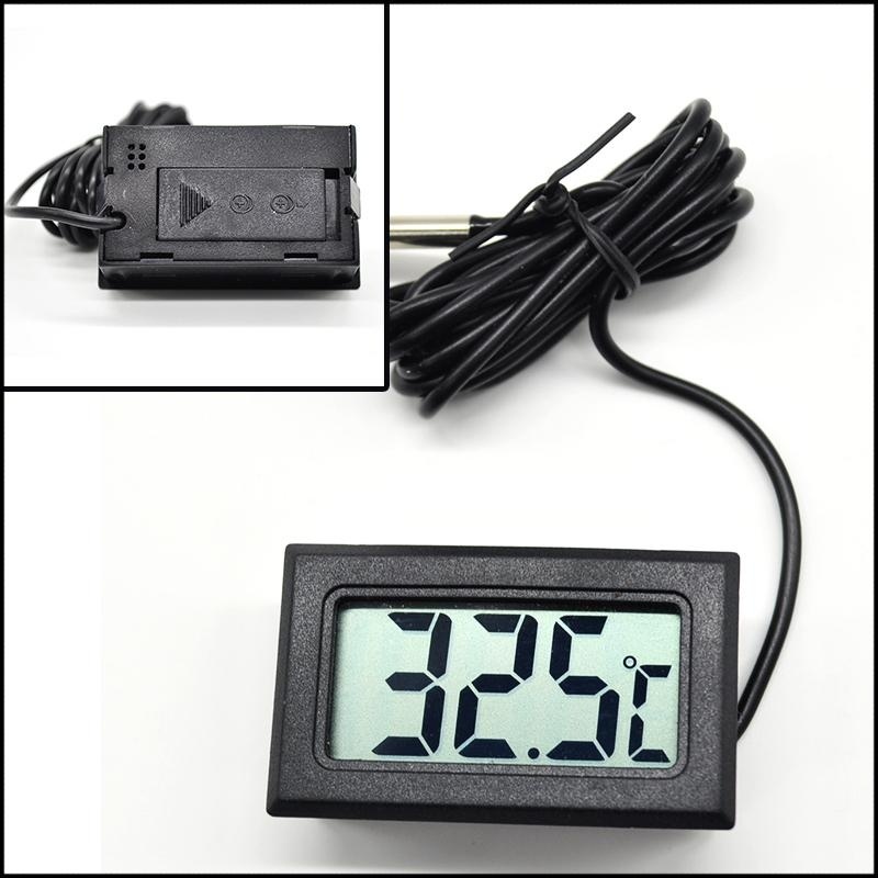 Eachgo ตู้ปลาน้ำ LCD ดิจิตอลเทอร์โมมิเตอร์วัดอุณหภูมิจอแสดงผลเครื่องมือ - INTL Eachgo ตู้ปลาน้ำ LCD ดิจิตอลเทอร์โมมิเตอร์วัดอุณหภูมิจอแสดงผลเครื่องมือ - INTL