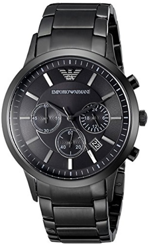 Emporio Armani Men's AR2453 Classic Stainless Steel Black Watch