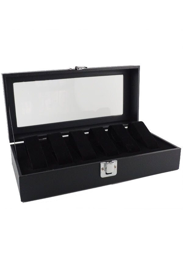 FancyBox ตู้นาฬิกา สำหรับนาฬิกา 5 เรือน (สีดำ)