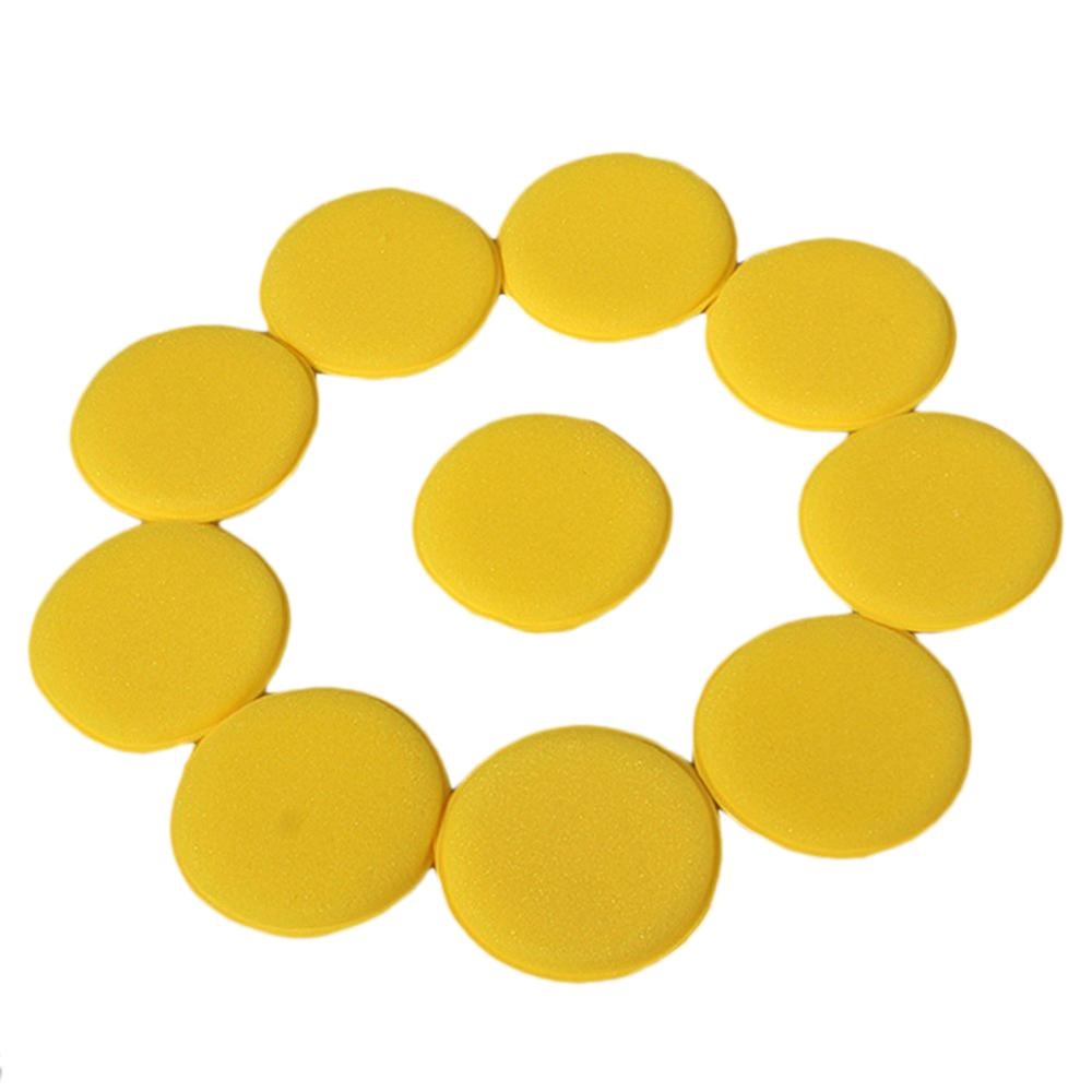 hazyasm Car Wax Pad Applicator Polish Foam Sponge for Clean Vehicles, 12pcs - intl