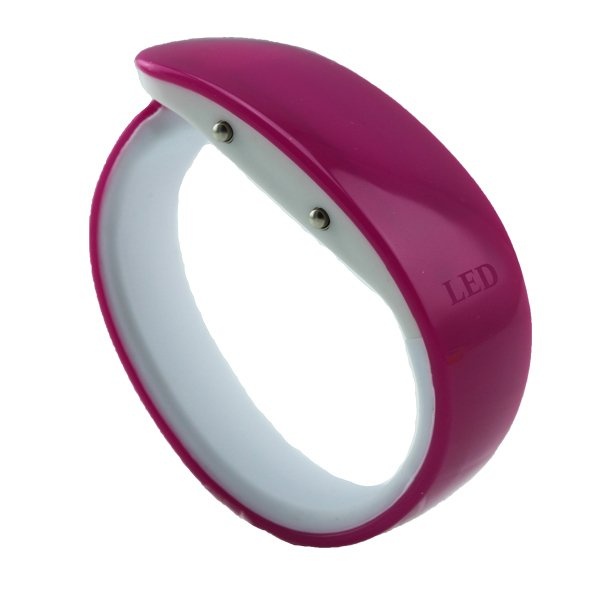 LED นาฬิกา ดิจิตอล แอลอีดี ทรงกำไล - สีเหลือง LED นาฬิกา ดิจิตอล แอลอีดี ทรงกำไล - สีเหลือง