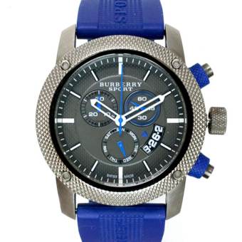 Michael Kors Burberry Sport Chronograph Men's Watch Rubber Strap BU7714 - Blue/Grey(Black) Michael Kors Burberry Sport Chronograph Men's Watch Rubber Strap BU7714 - Blue/Grey(Black)