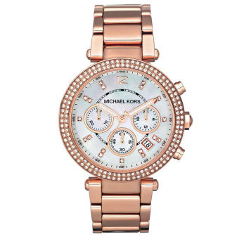 Michael Kors Chronograph Bracelet Stanless Strap Watch MK5491 - Pink Gold Michael Kors Chronograph Bracelet Stanless Strap Watch MK5491 - Pink Gold