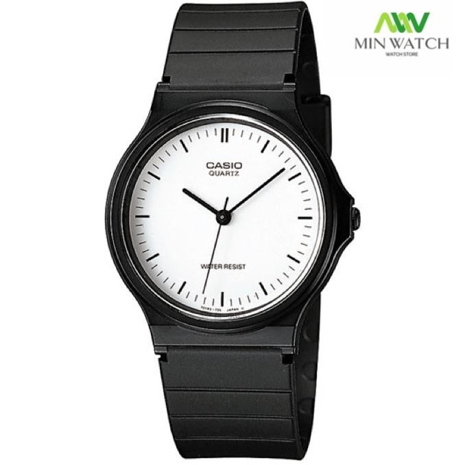 CASIO นาฬิิกาข้อมือ สายยางเรซิ่น ใส่ได้ ชาย และ หญิง 3 เข็ม MQ-24-7B3LDF