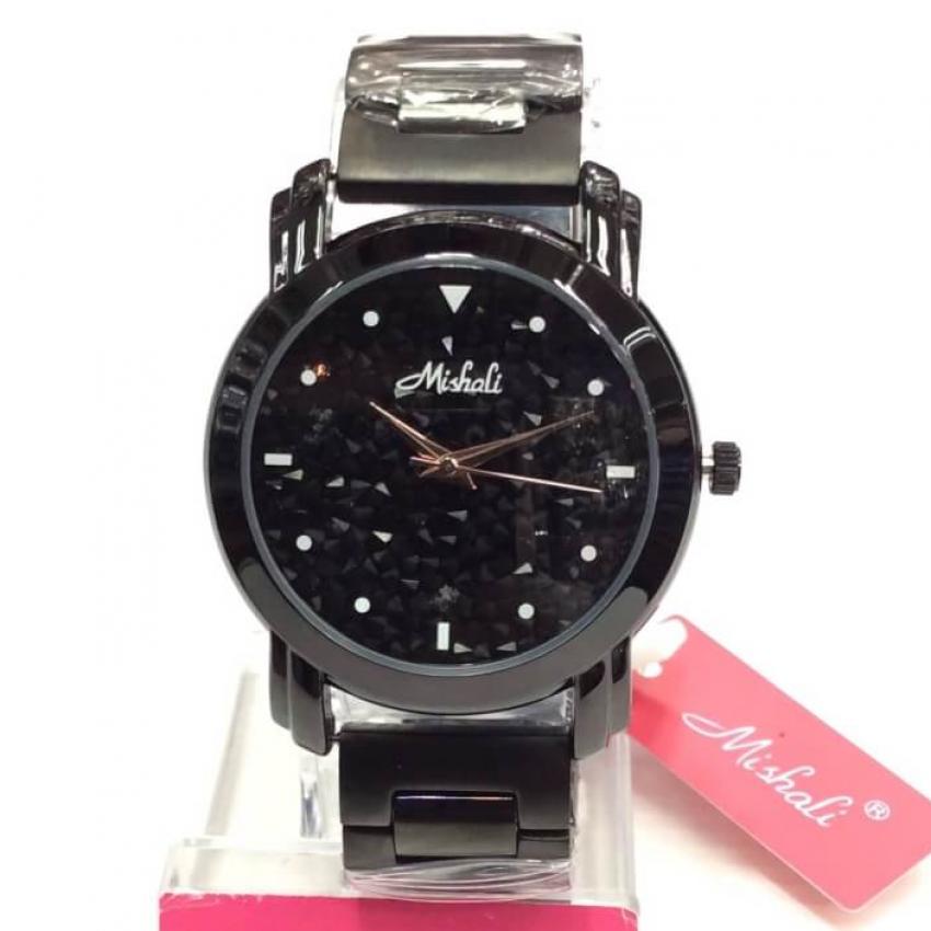 Mishali รุ่น M-12961 สีดำหน้าปัดเพชรสีดำ