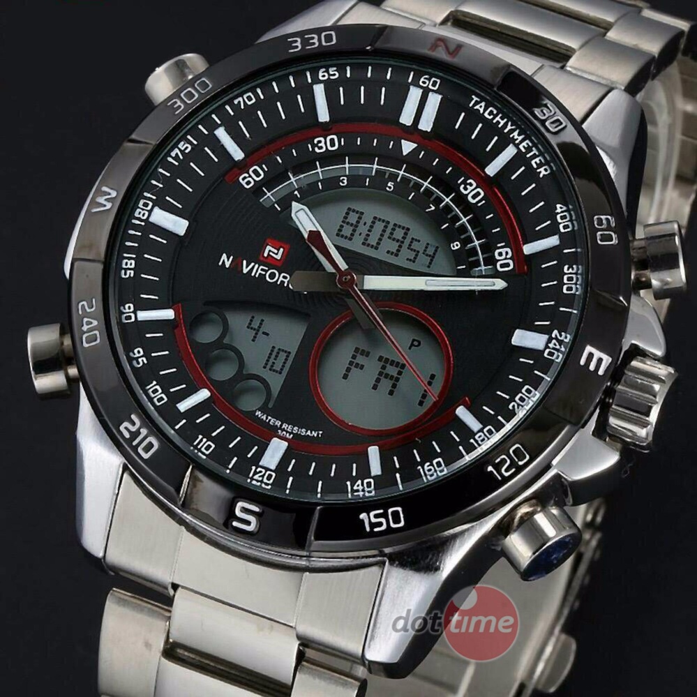 Naviforce watch NF9031 นาฬิกา นาฬิกาข้อมือ นาฬิกาดิจิตอล กันน้ำ ผู้ชาย ( จัดส่งในไทย ของแท้ 100% ) Men สปอร์ต sport NVF71R dottime
