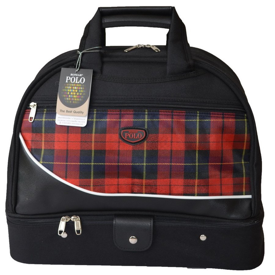 Romar Polo กระเป๋าเดินทางแบบถือ 16 นิ้ว B-Sport Code 2801 Scott Red (Black) กระเป๋าเดินทางแบบสะพายข้าง กระเป๋า การเดินทาง