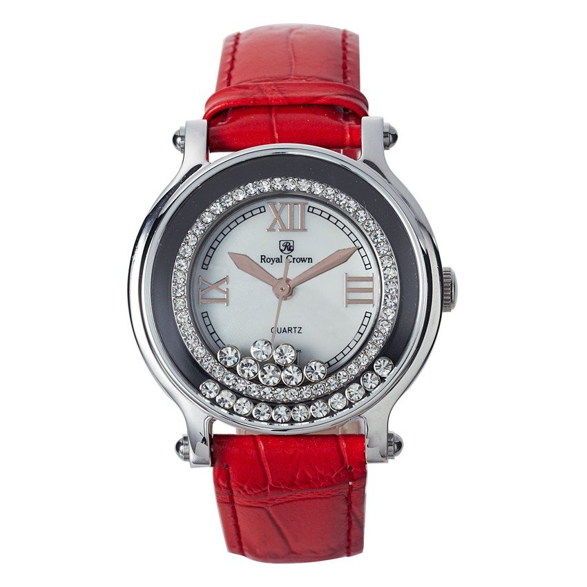 Royal Crown นาฬิกาข้อมือประดับเพชร 3638M-Red (สีแดง) Royal Crown นาฬิกาข้อมือประดับเพชร 3638M-Red (สีแดง)