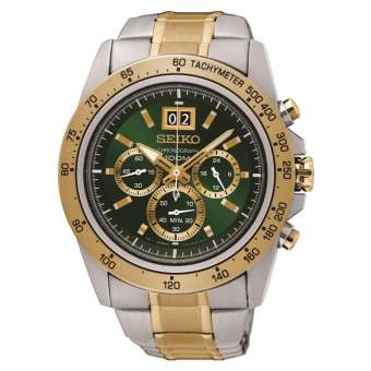 Seiko นาฬิกาข้อมือผู้ชาย Quartz Two Tone Chronograph SPC230P1 Seiko นาฬิกาข้อมือผู้ชาย Quartz Two Tone Chronograph SPC230P1