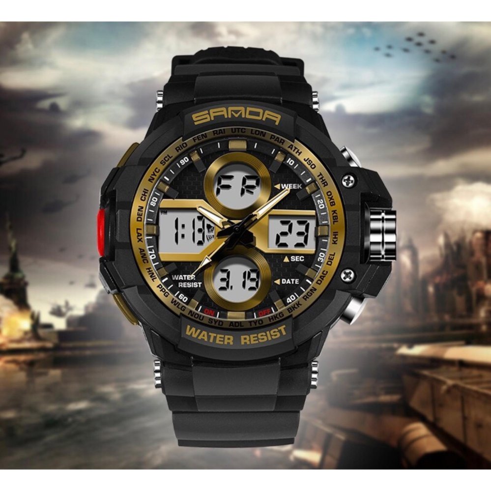 Sevenlight นาฬิกาข้อมือผู้หญิง ร่น GP9217 (Black/Red)