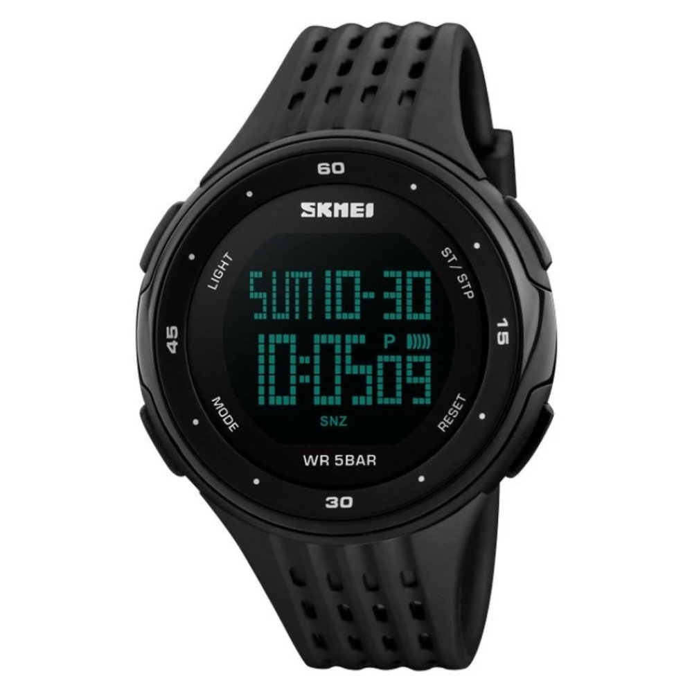 SKMEI รุ่น1219 นาฬิกาข้อมือ นาฬิกาแฟชั่น ผู้หญิง ผู้ชาย สีดำ Sport Digital LED Men's Sports Watches Women Watch Men 1219 - Black