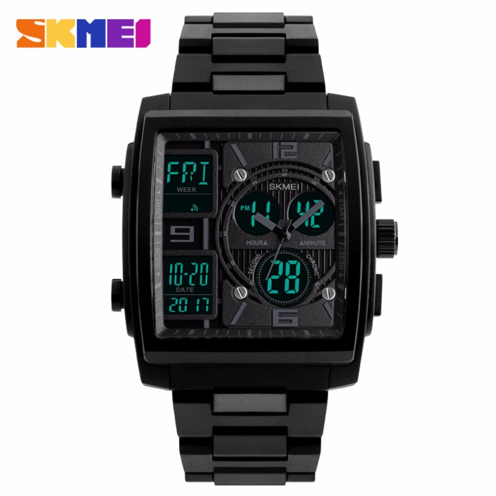 SKMEI 1274นาฬิกาข้อมือผู้ชาย (ของแท้ 100% พร้อมกล่องครบเซ็ท) มัลติฟังชั่น สายอครีลิก รุ่น SK1274