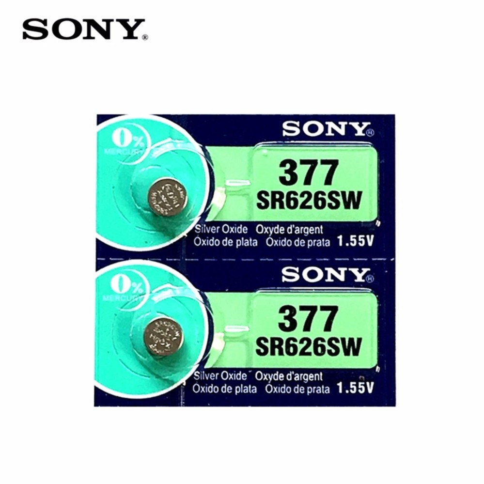 Sony 377 SR626SW LR626 V377 AG4 Watch Battery Button Coin Cell(2 ก้อน) Sony 377 SR626SW LR626 V377 AG4 Watch Battery Button Coin Cell(2 ก้อน)