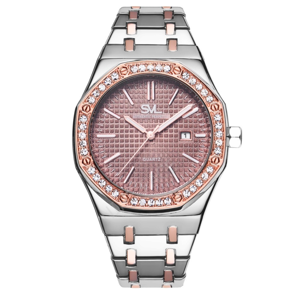 SVL นาฬิกาข้อมือผู้หญิง กันน้ำ 100% รุ่น GP80333-TR ( Silver-L) แถมซองนาฬิกาสุดหรู SVL นาฬิกาข้อมือผู้หญิง กันน้ำ 100% รุ่น GP80333-TR ( Silver-L) แถมซองนาฬิกาสุดหรู