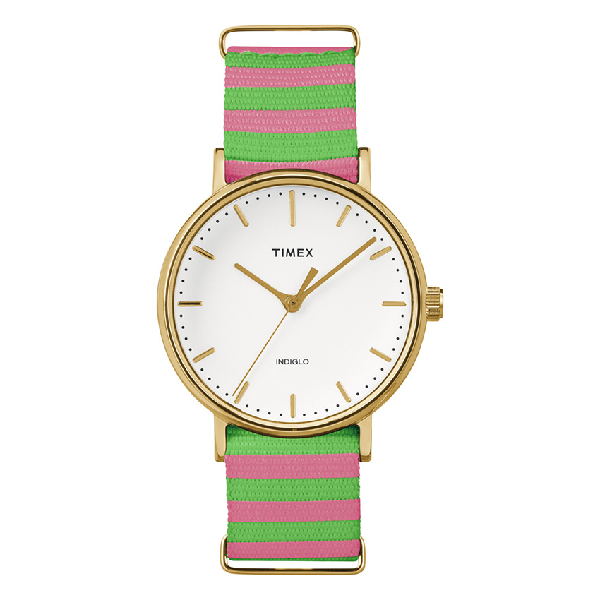 Timex นาฬิกาข้อมือผู้หญิง รุ่น TW2P91800 Fairfield Mid-Size (สีชมพู/เขียว) Timex นาฬิกาข้อมือผู้หญิง รุ่น TW2P91800 Fairfield Mid-Size (สีชมพู/เขียว)