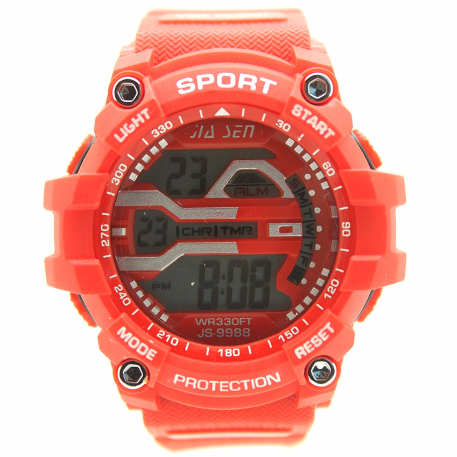 X Sport นาฬิกาข้อมือผู้หญิง-ผู้ชายและเด็กสไตล์สปอร์ต เปลี่ยนไฟดิจิตอลได้ 7 สี สายยาง ระบบ Digital - XSL-001-007