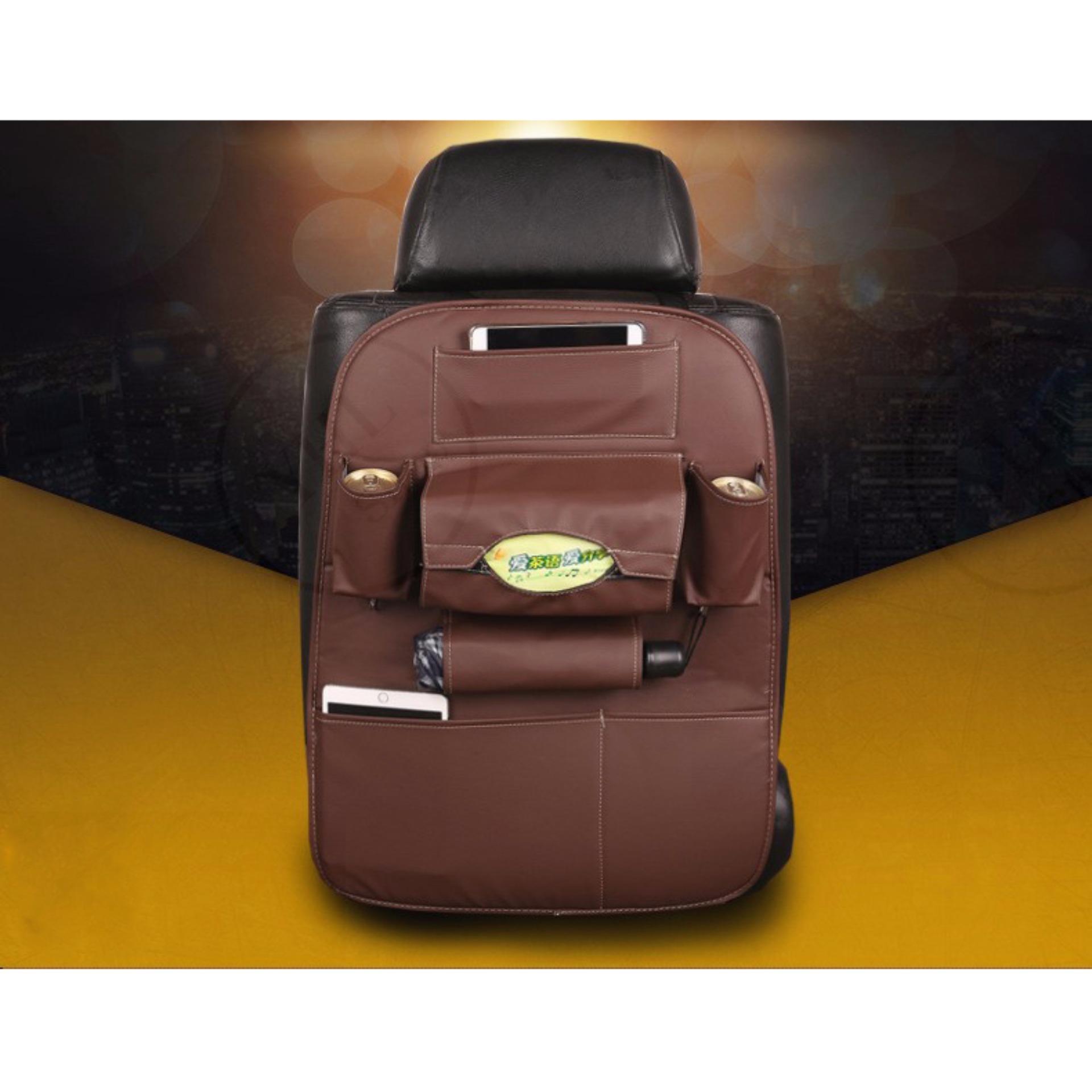 YHL พรีเมียม ที่แขวนใส่ของหลังเบาะรถ ที่ใส่ของในรถเอนกประสงค์กระเป๋าใส่สัมภาระอเนกประสงค์ด้านหลังเบาะ ที่แขวนใส่ของอเนกประสงค์หลังเบาะรถยนต์ (สีน้ำตาล) YHL พรีเมียม ที่แขวนใส่ของหลังเบาะรถ ที่ใส่ของในรถเอนกประสงค์กระเป๋าใส่สัมภาระอเนกประสงค์ด้านหลังเบาะ ที่แขวนใส่ของอเนกประสงค์หลังเบาะรถยนต์ (สีน้ำตาล)
