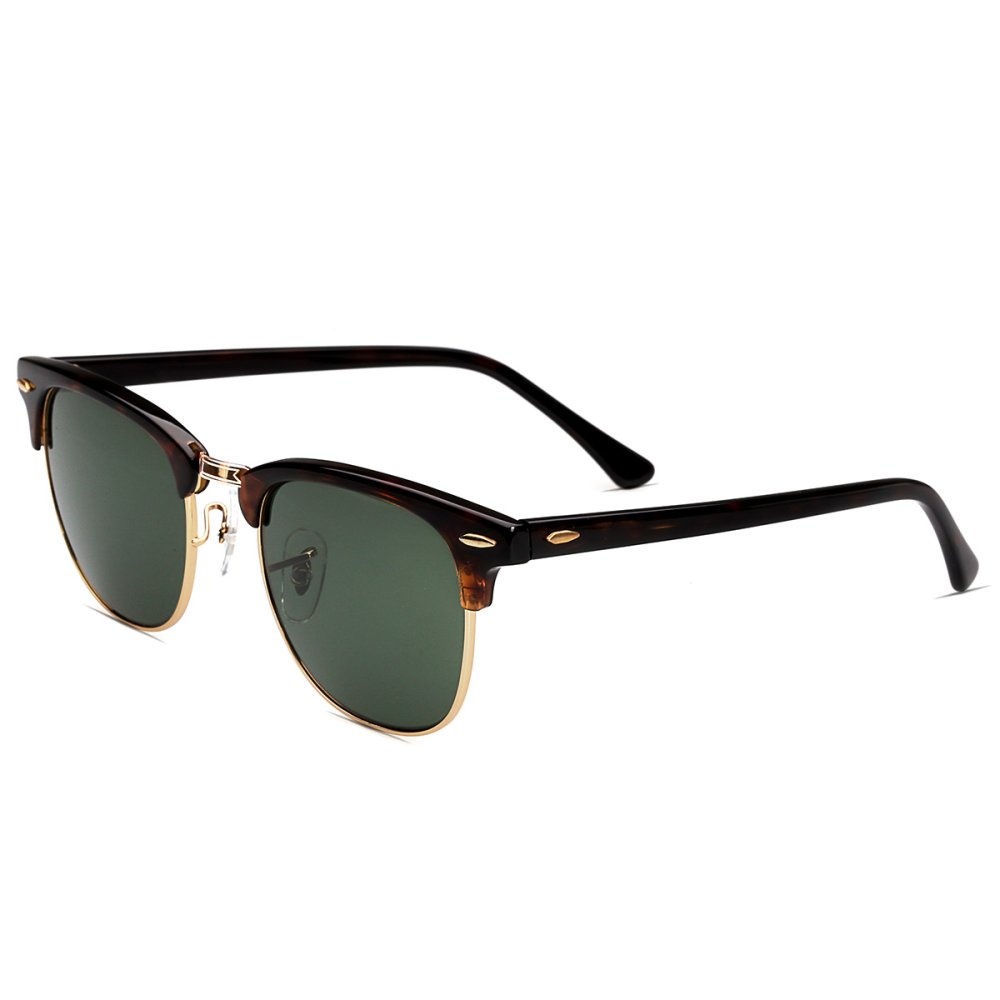 แว่นตากันแดด YUFENRA CLASSIC Clubmaster Sunglasses Tortoise กรอบ G15 สีเขียวเลนส์ แว่นตากันแดด YUFENRA CLASSIC Clubmaster Sunglasses Tortoise กรอบ G15 สีเขียวเลนส์