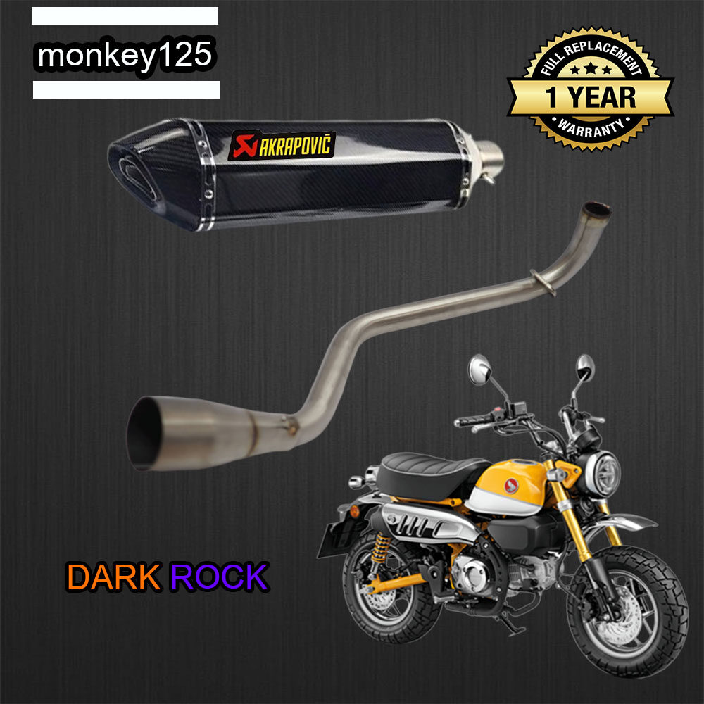 ทอ monkey125ทอmonkey125 ชดฟลพรอมคอทอ ทอ akrapovic เคฟลา monkey