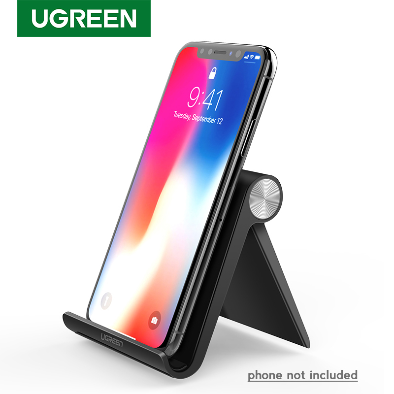 UGREEN ขาตั้ง มือถือ เเท็บเล็ต เเบบปรับระดับได้ Mobile Phone Holder for 3-7 inch Device 0-100° Adjustable Foldable Phone Stand for iPhone12,11, X, XS,8, Huawei Samsung Oppo,Vivo