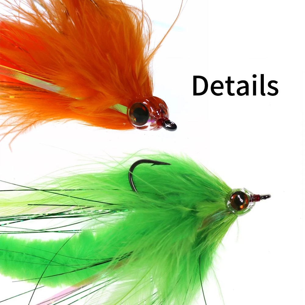 Elllv 1PC 2PCS 2 0 Dragontail Streamers Flies For Bass Muskie Pike