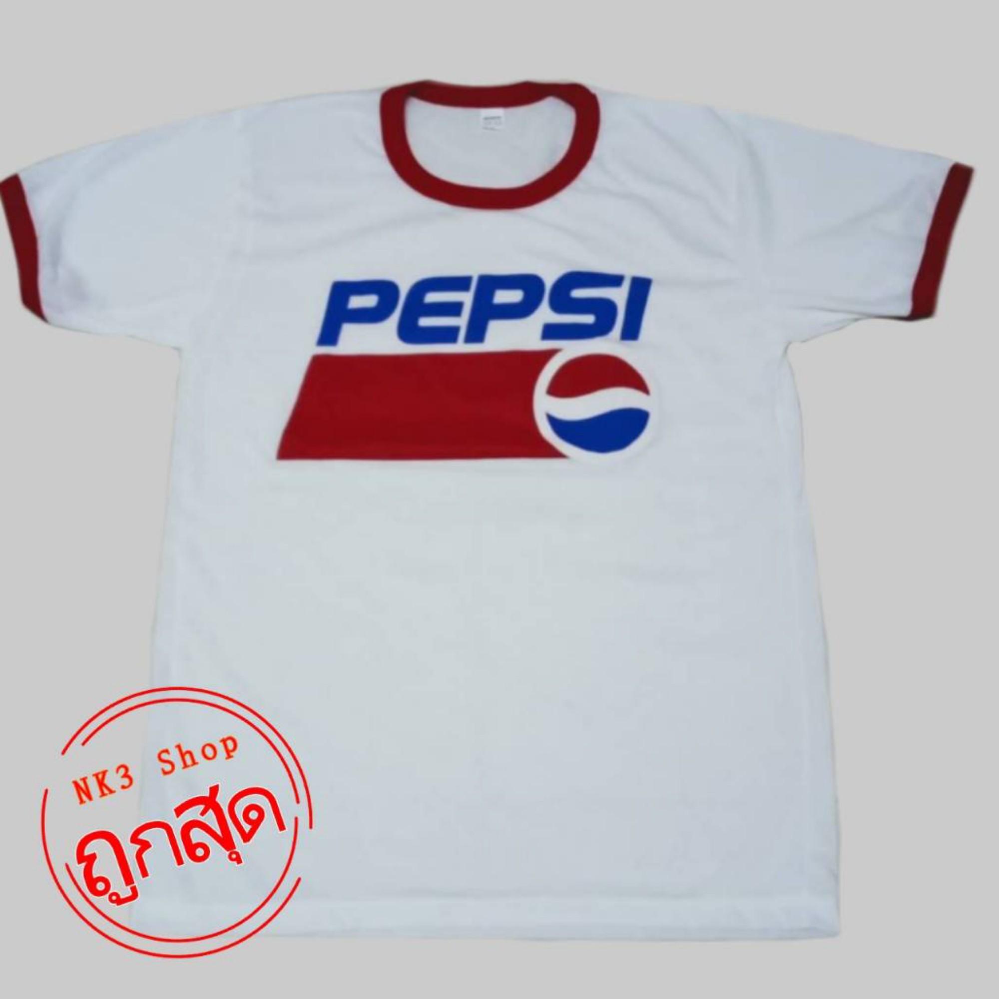 เสื้อยืดสีขาวท็อปสกรีนลายวินเทจ LOGO (S รอบอก32")