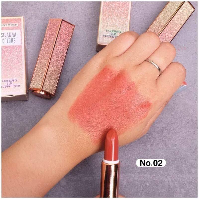 Sivanna HF4009 DELICATE AND SILKYGOLD COLLAGEN SILKY LIPSTICK
