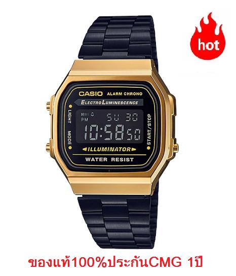 นาฬิกา Casio รุ่น A168WEGB-1B (สินค้าใหม่ล่าสุด) สไตล์ วินเทจ สีดำทอง สุดฮิต ขายดีมาก - มั่นใจ สินค้าของแท้ 100% ประกันศูนย์ CMG 1 ปีเต็ม นาฬิกา Casio รุ่น A168WEGB-1B (สินค้าใหม่ล่าสุด) สไตล์ วินเทจ สีดำทอง สุดฮิต ขายดีมาก - มั่นใจ สินค้าของแท้ 100% ประกันศูนย์ CMG 1 ปีเต็ม