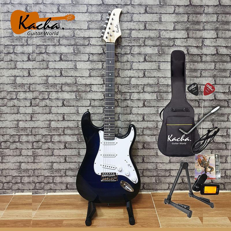 【Free delivery】ของแท้อย่างเป็นทางการ 100%กีตาร์ไฟฟ้า KACHA GUITAR WORLD พร้อมของแถม 9 รายการกรุงเทพมหานคร Pattaya ส่งมอบ