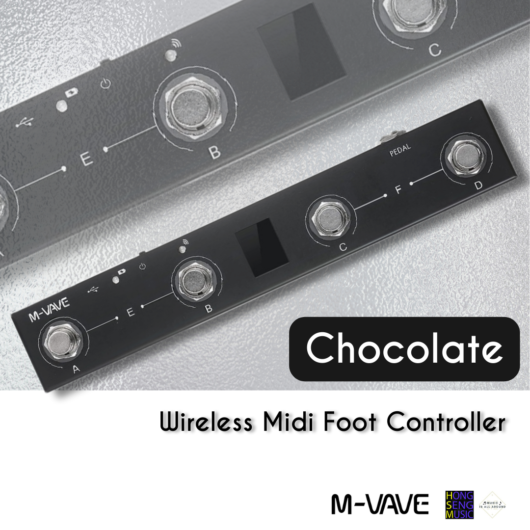 M VAVE Chocolate Wireless Midi Foot Controller เอฟเฟคกตารและเบส