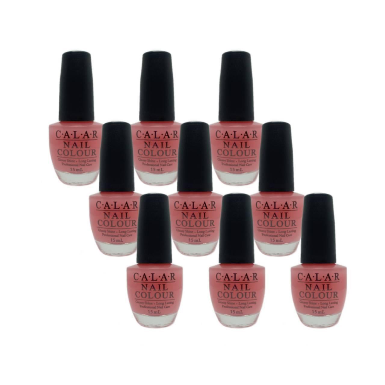 Calar Nail Colour สีเคลือบ-ผลไม้ Raspberry ( 9 ขวด )