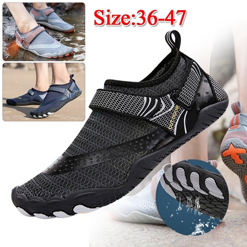 【 Shoe King 】รองเท้าว่ายน้ำรองเท้าว่ายน้ำดำน้ำที่ทะเลกีฬาทางน้ำกลางแจ้งเดินเทรลรองเท้าเดินป่าสำหรับผู้หญิง 36-47