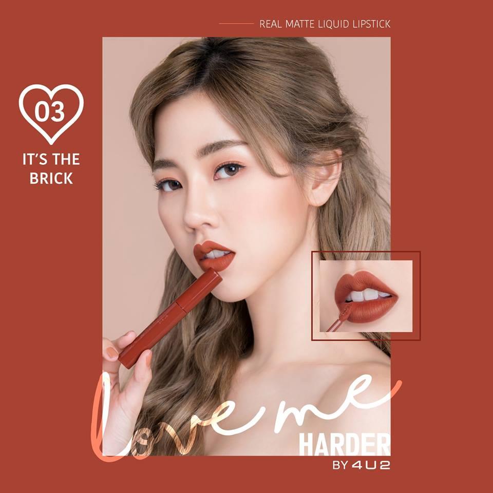 มาแรง ต้องมี ส่งฟรี ♥4U2 LOVE ME HARDER REAL MATTE LIQUID LIPSTICK มาแรง ต้องมี ส่งฟรี ♥4U2 LOVE ME HARDER REAL MATTE LIQUID LIPSTICK